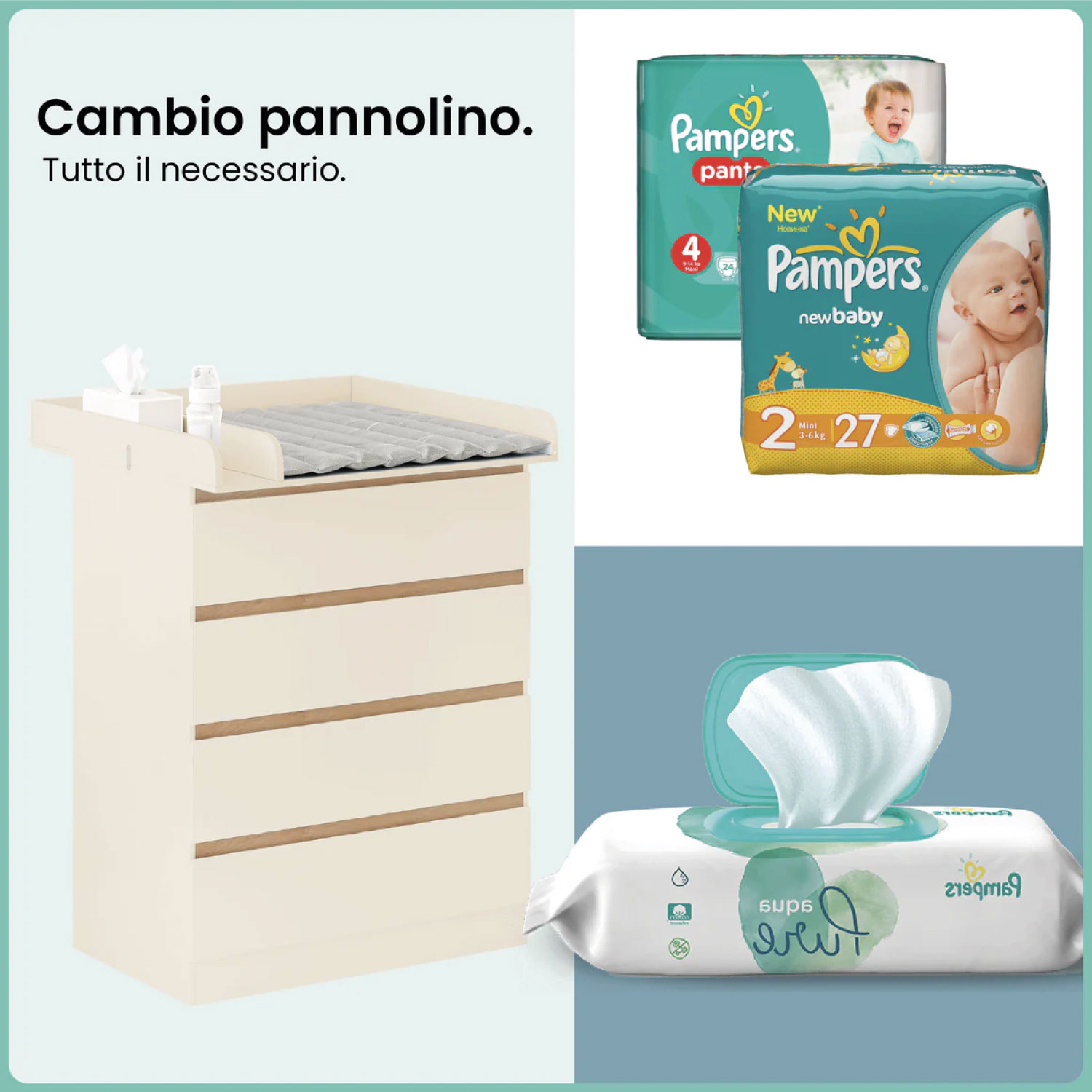 Cambio pannolino.