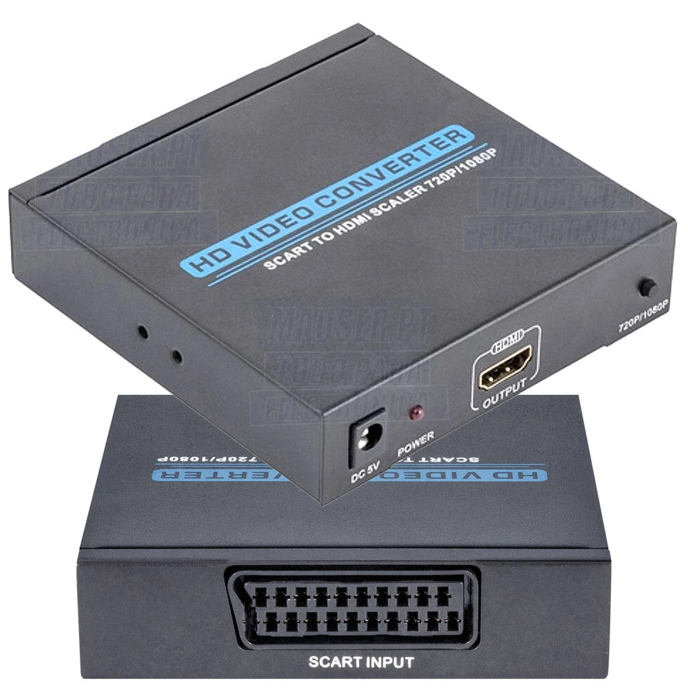 Convertitore HDMI A SCART 1080P – Adattatore Con Scaler Per TV Vecchio Stile